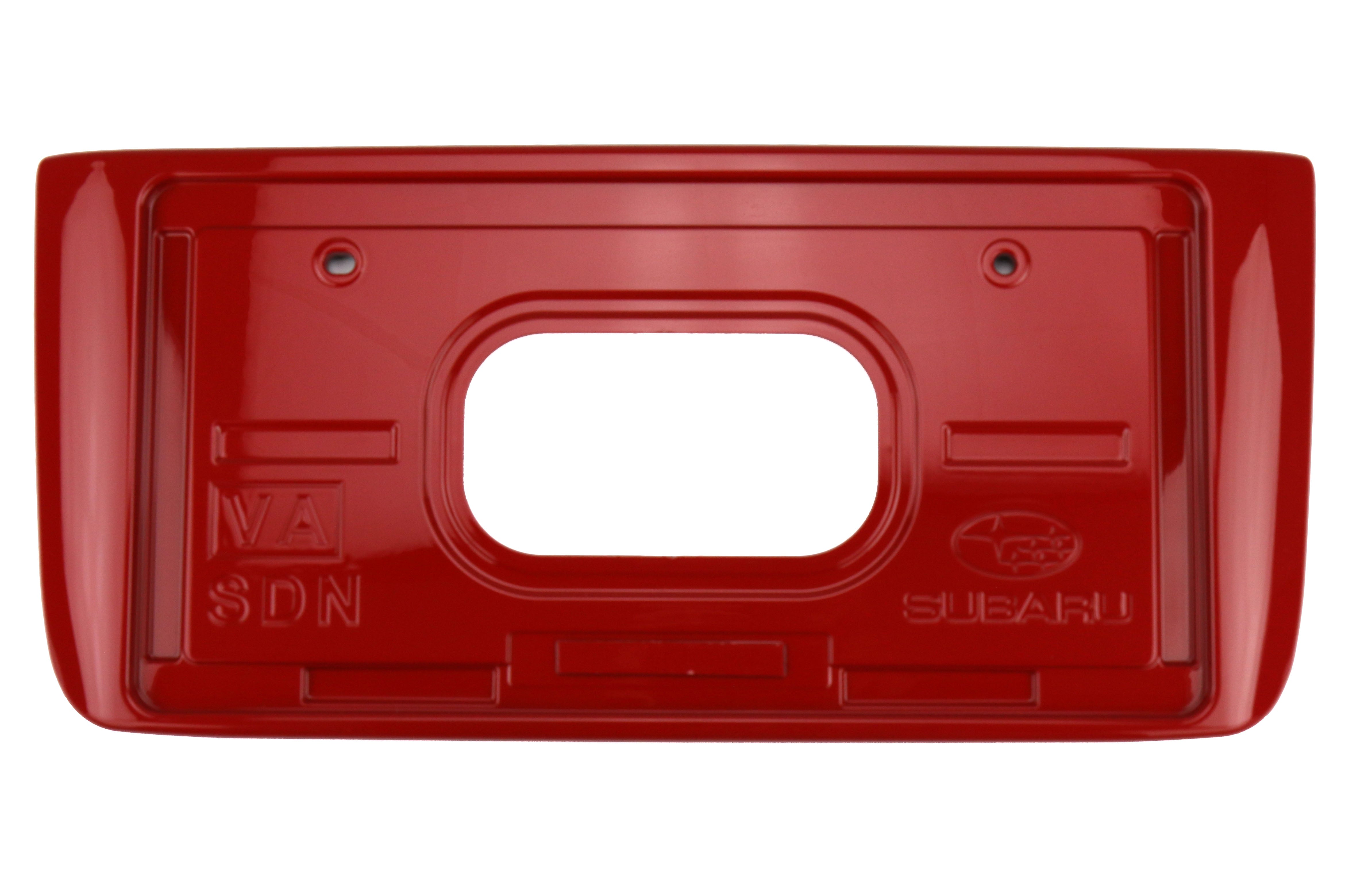 Subaru JDM M7Y Pure Red Rear License Plate Holder JDM - 2015-2021 Subaru WRX / STI
