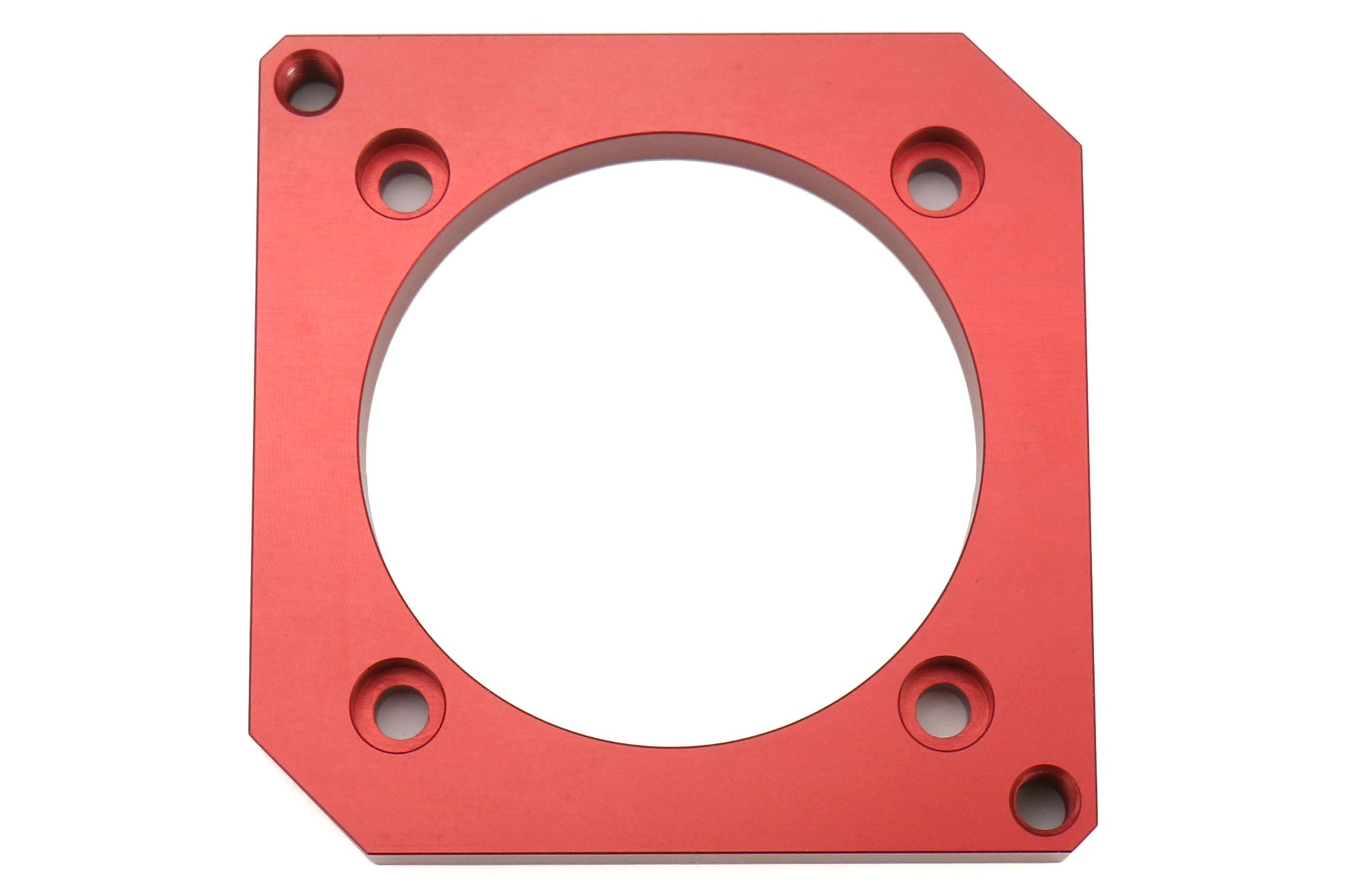 Boomba Racing Throttle Body Adapter 75mm Red - 2004-2021 Subaru STI