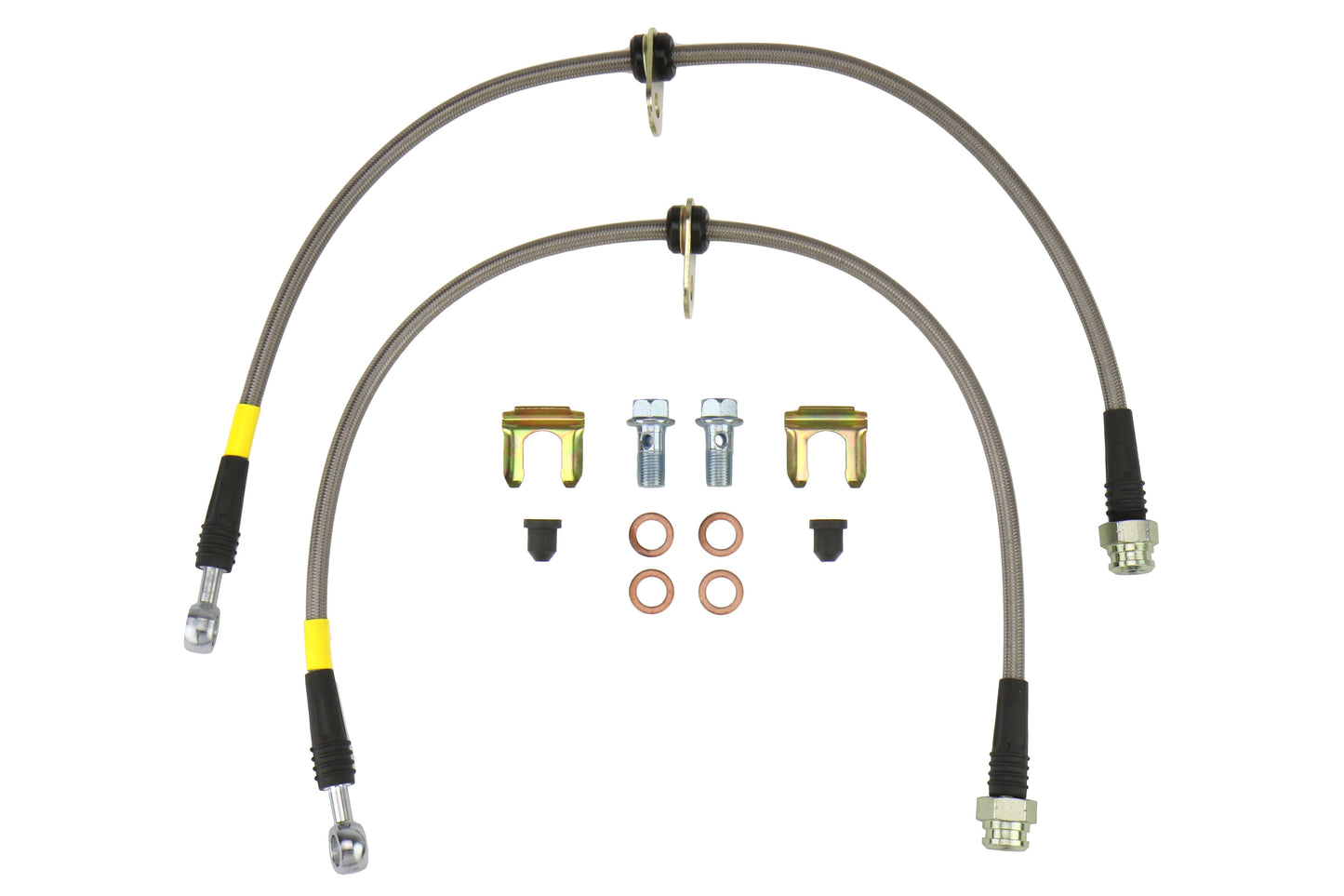 FactionFab Front Stainless Steel Brake Lines - Subaru Models (inc. 2008-2017 STI / 2008+ WRX)