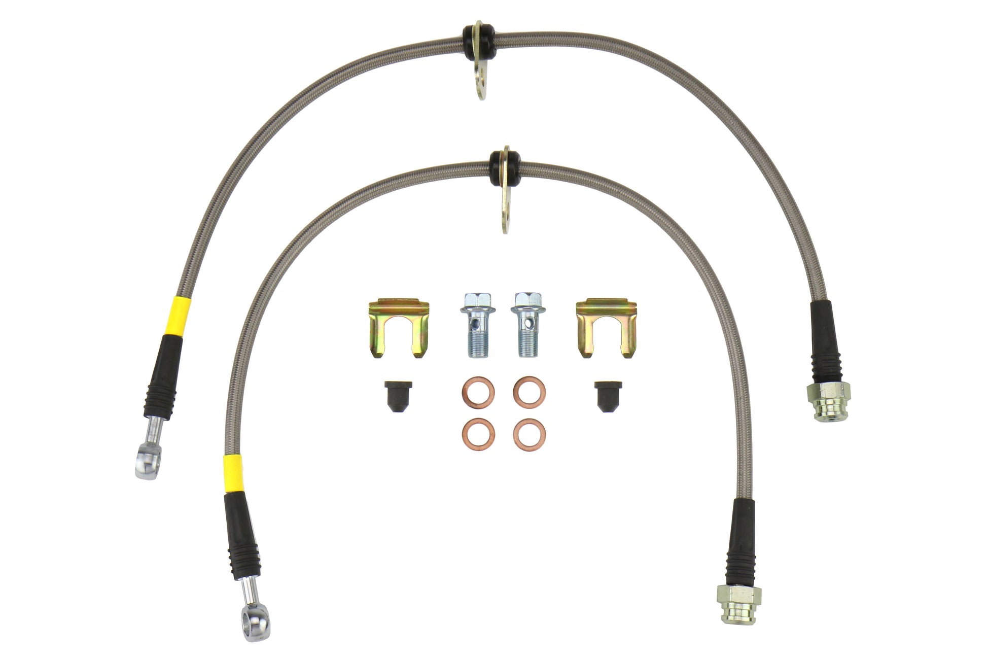 FactionFab Front Stainless Steel Brake Lines - Subaru Models (inc. 2008-2017 STI / 2008+ WRX)