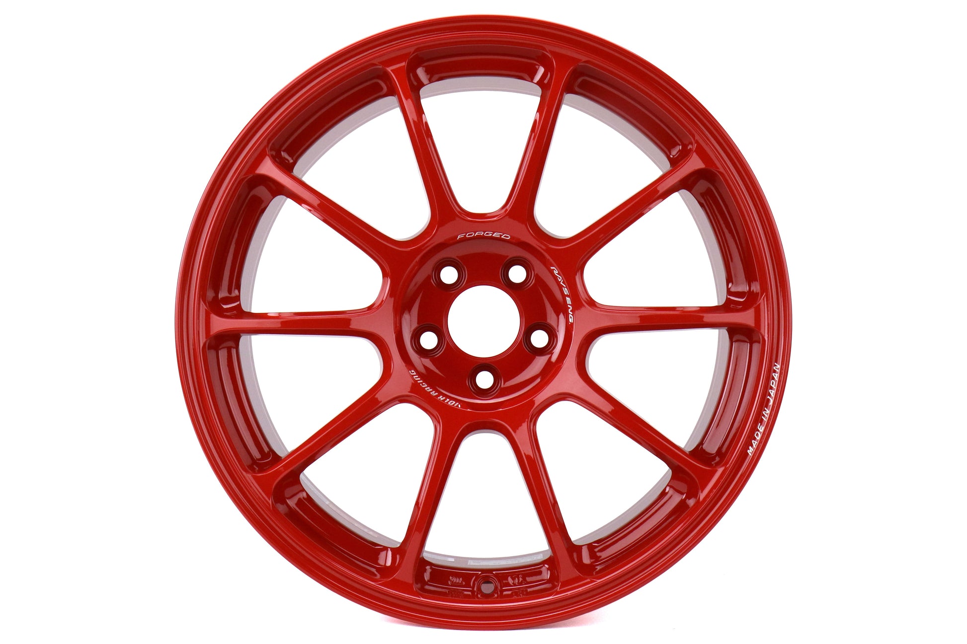 Volk ZE40 Red 18x9.5 +43 5x100 (Single Wheel) - 2013-2023 Subaru BRZ / Scion FR-S / Toyota GR86 / 2014-2018 Subaru Forester