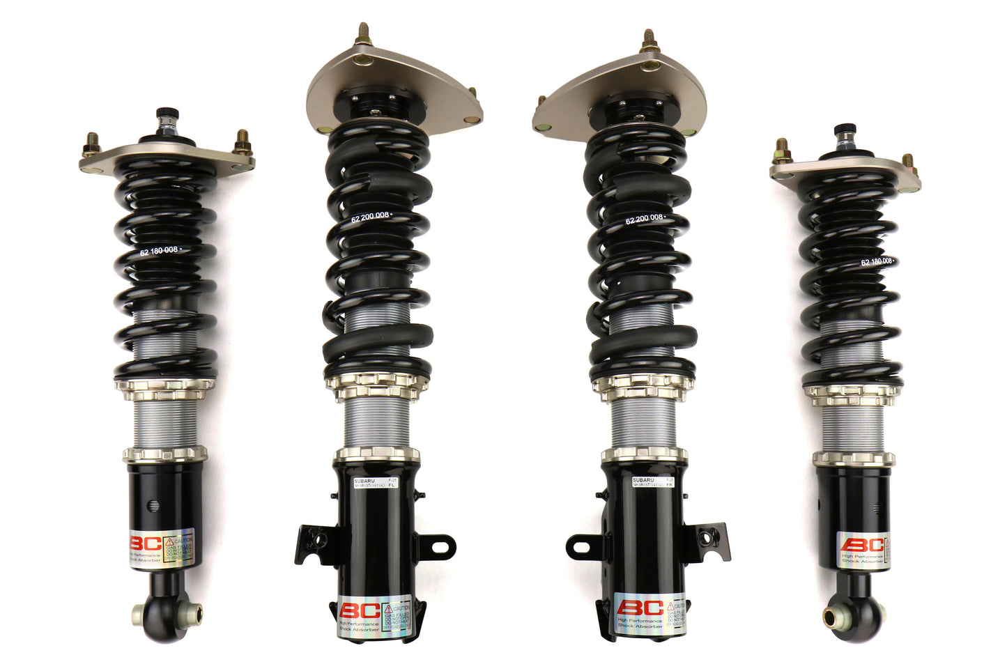 BC Racing DS Series Coilovers 8K Front / 8 K Rear - 2015 Subaru WRX  / 2015-2017 Subaru STI