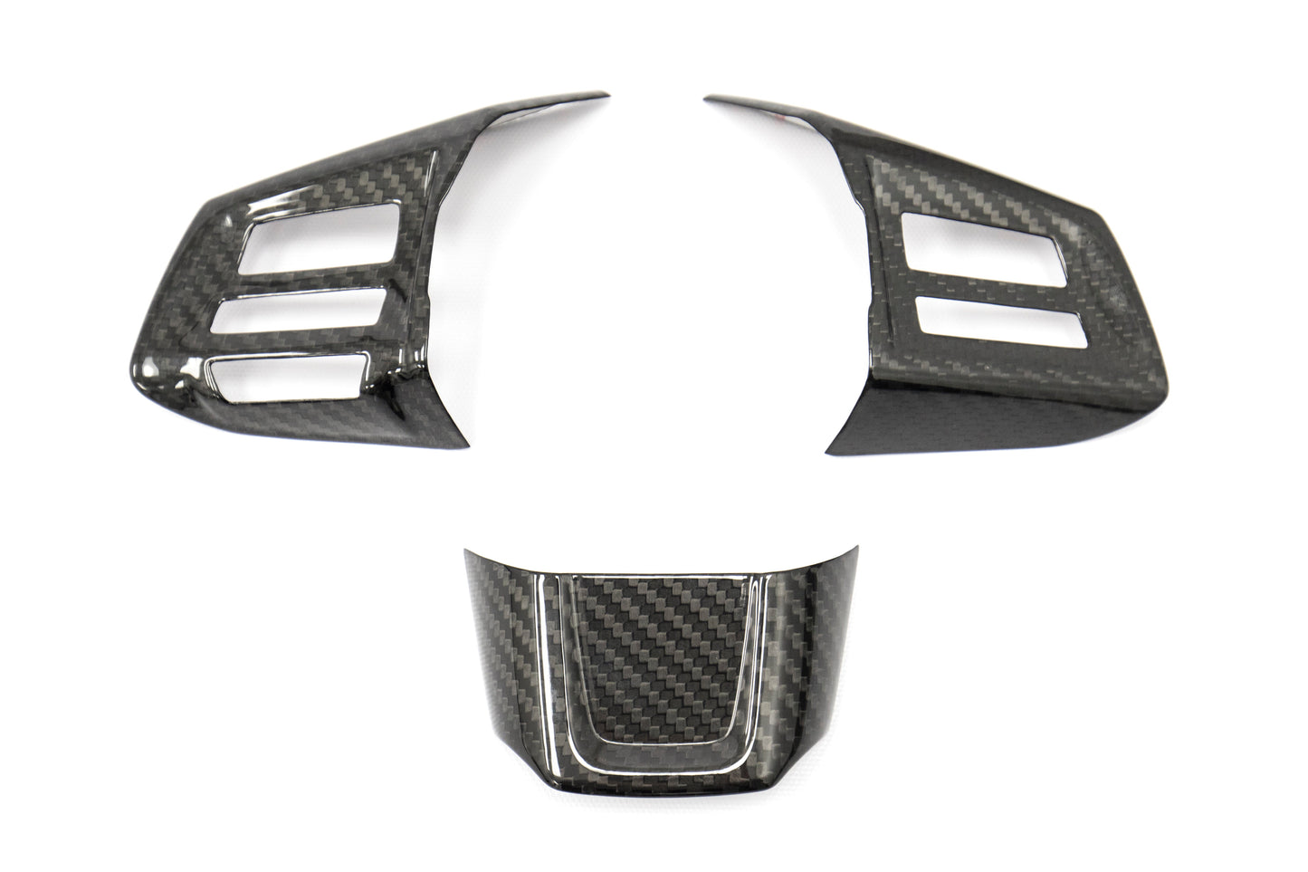 OLM S-line Carbon Fiber Steering Wheel Covers - 2015-2021 Subaru WRX / STI