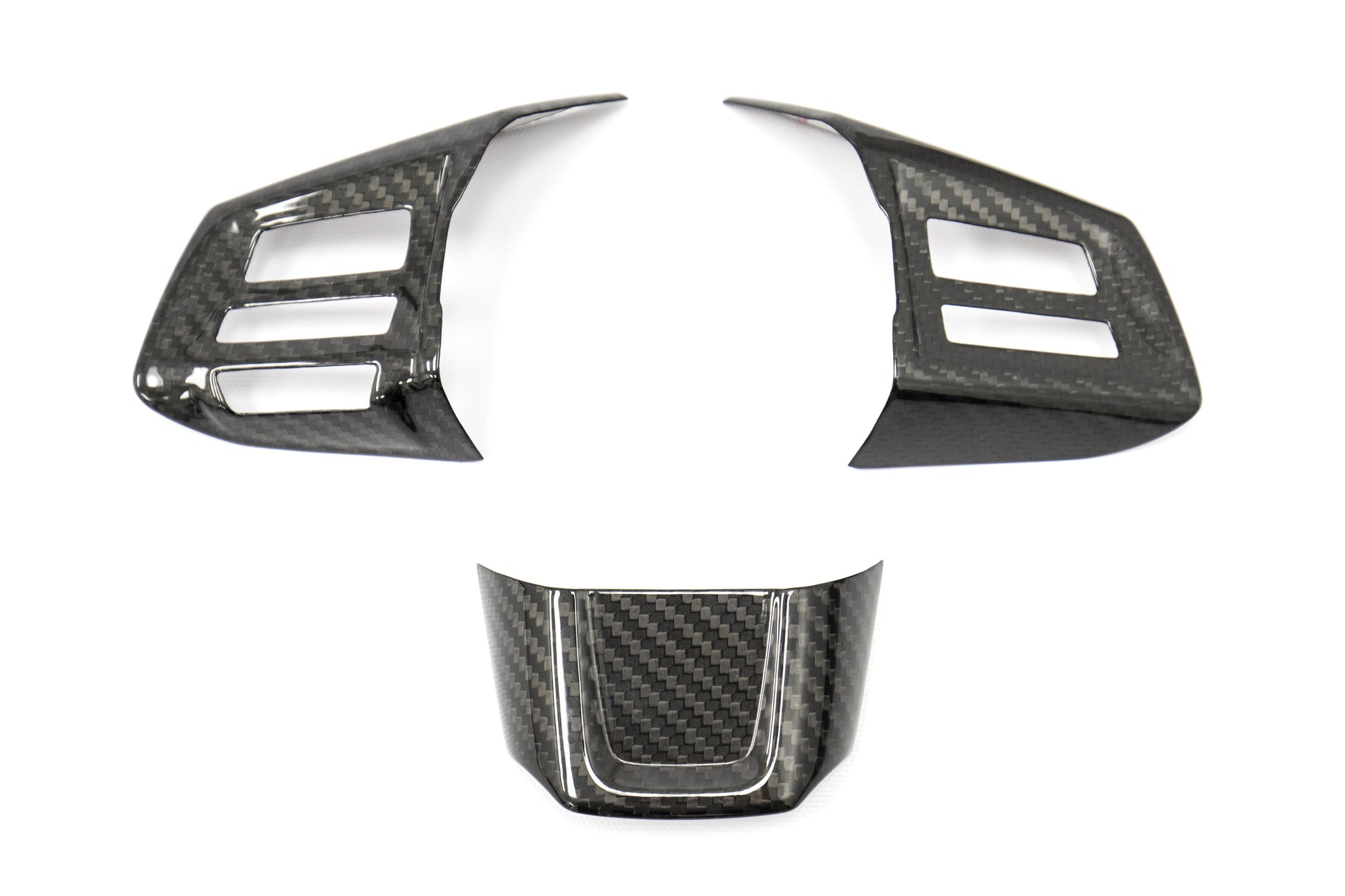 OLM S-line Carbon Fiber Steering Wheel Covers - 2015-2021 Subaru WRX / STI