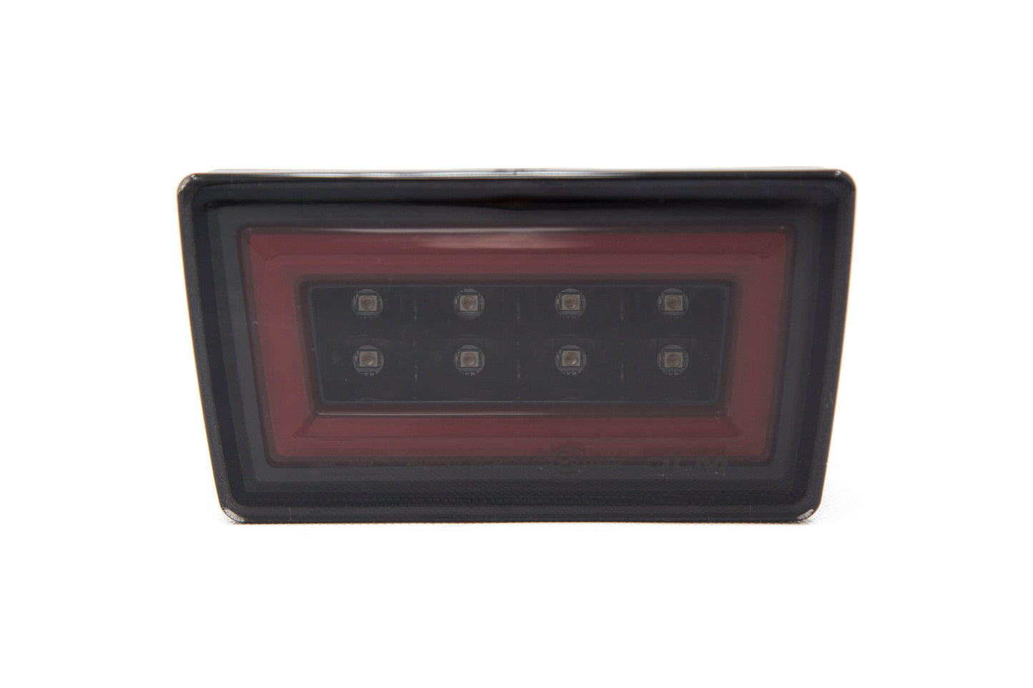 OLM V3 F1 Rear Brake Light (Smoked Lens, Gloss Black Base, Red Bar) - Subaru Models (Inc. 2015-2021 WRX / STI)