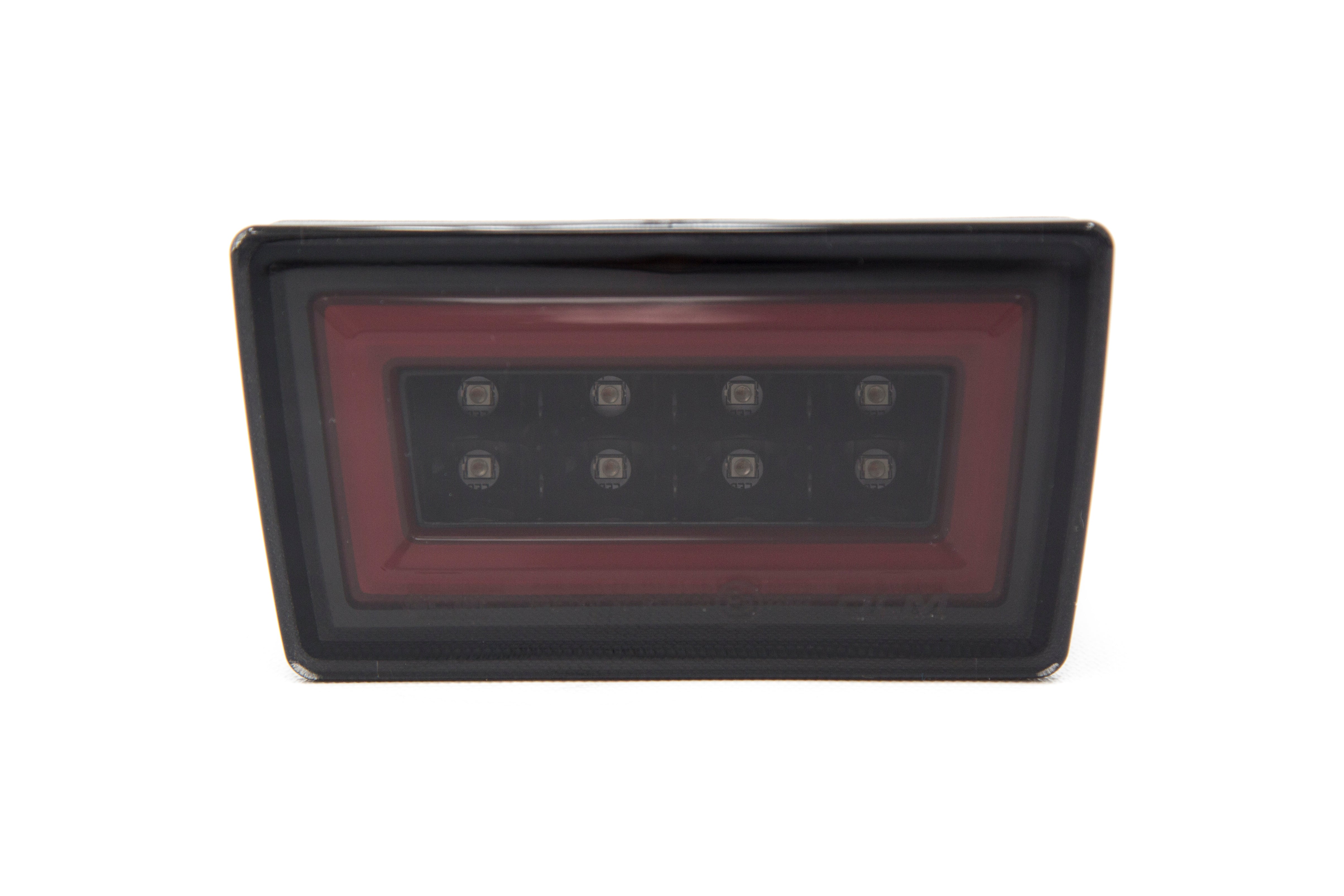 OLM V3 F1 Rear Brake Light (Smoked Lens, Gloss Black Base, Red Bar) - Subaru Models (Inc. 2015-2021 WRX / STI)