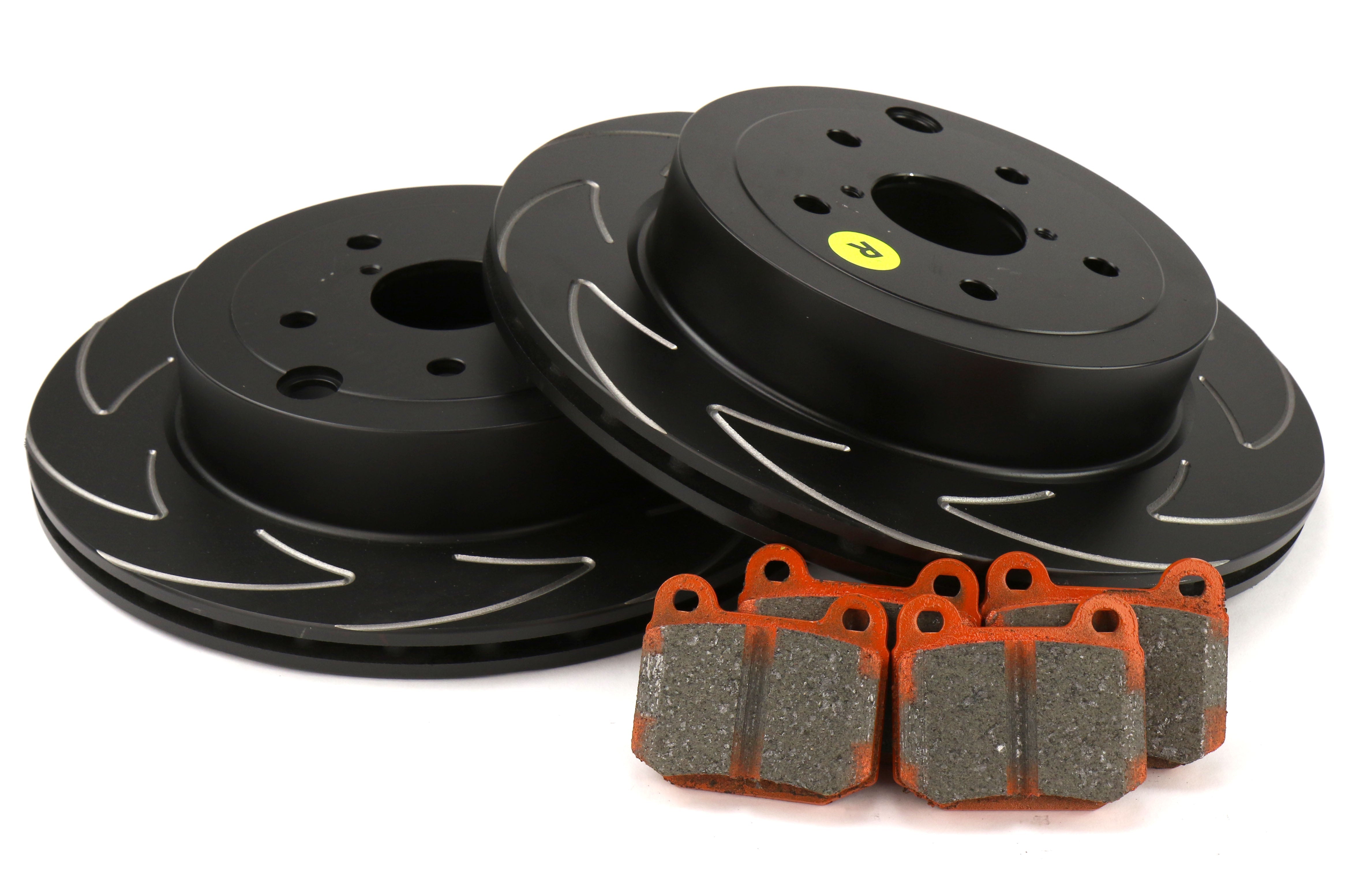 EBC Brakes S7 Rear Brake Kit Orangestuff Pads and BSD Rotors - 2008-2017 Subaru STI