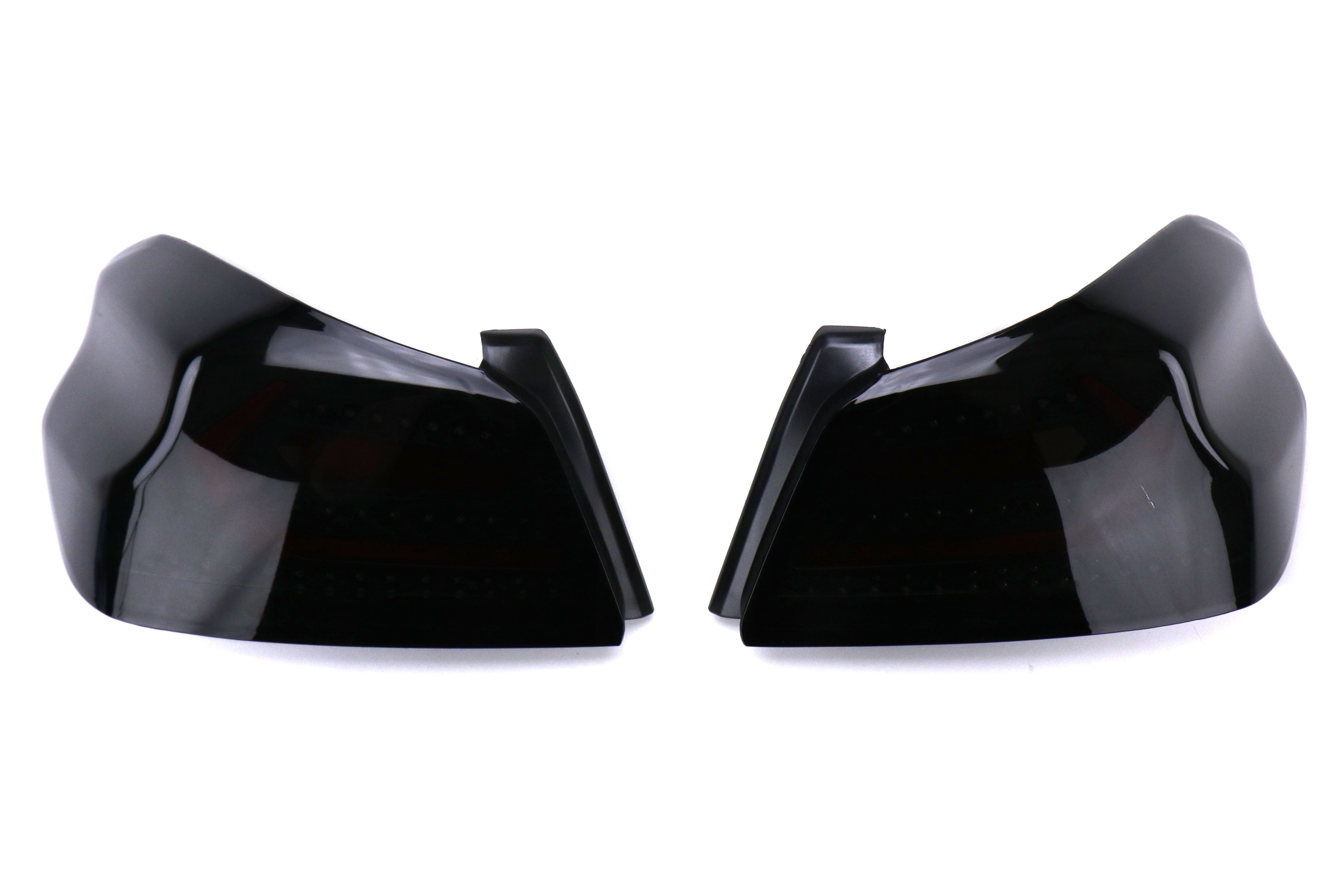 OLM Evolution Tail Lights (Smoke Lens, Black Base, Red Bar) - 2015-2021 Subaru WRX / STI