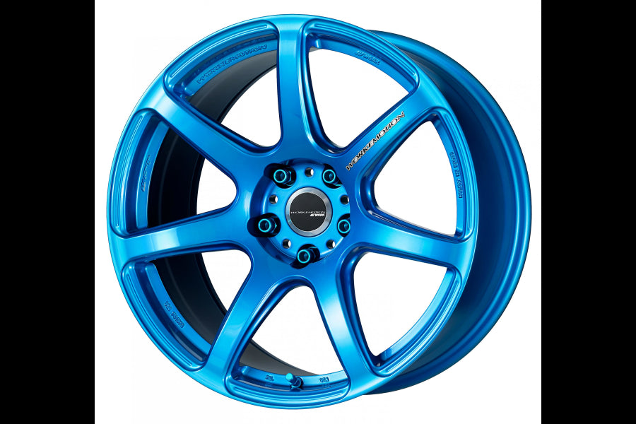 Work Emotion T7R Candy Apple Blue 18x9.5 +38mm 5x114.3 (Sold As Pair) - 2015-2024 Subaru WRX / 2015-2021 STI / 2019-2024 Forester