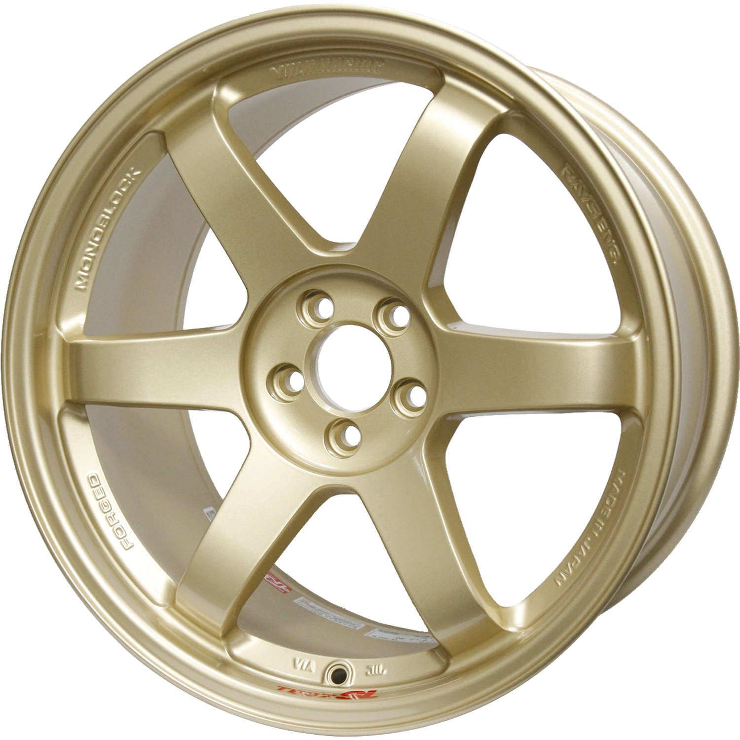 Volk TE37 SL Gold 18x9.5 +40 5x100 (Single Wheel) - 2013-2024 Subaru BRZ / Scion FR-S / Toyota GR86 / 2014-2024 Subaru Forester