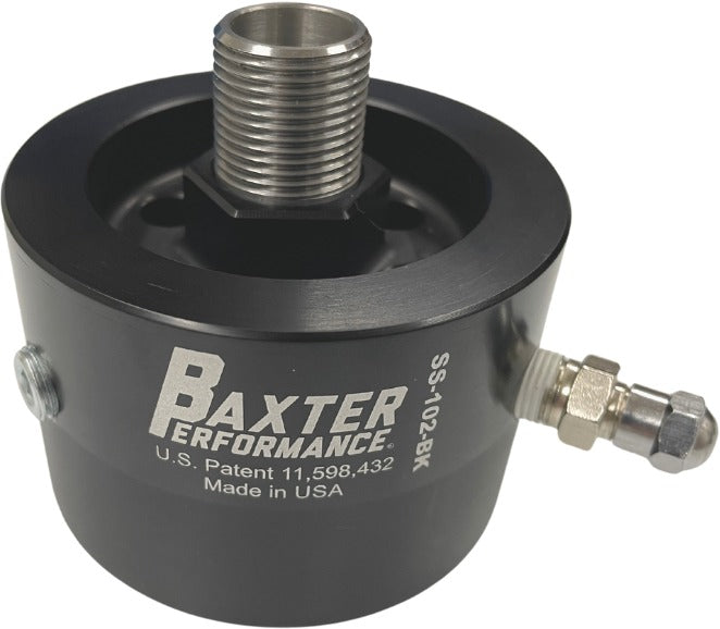 Baxter Performance Subaru Spin-on Anti-Drain Oil Filter Adapter - Subaru Models (Inc. 2015-2024 Subaru WRX / 2022-2024 Toyota GR86/ 2020-2024 Subaru BRZ)