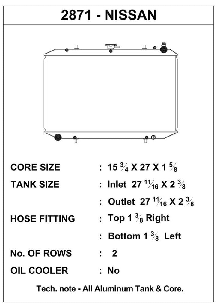 CSF 90-97 Nissan 300ZX Radiator