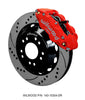 Wilwood Narrow Superlite 6R Front Hat Kit 14.00 Drilled Red 63-87 C10 w/ Wilwood Pro Spindles