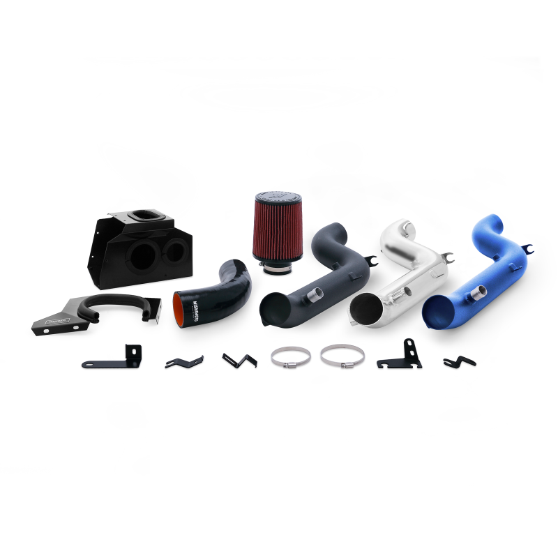 Mishimoto 2016 Ford Focus RS 2.3L Performance Air Intake Kit - Wrinkle Nitrous Blue