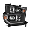 AlphaRex 07-13 Toyota Tundra/08-17 Sequoia G2 PRO-Series Projector Headlights Black -NO Lvl Adjuster