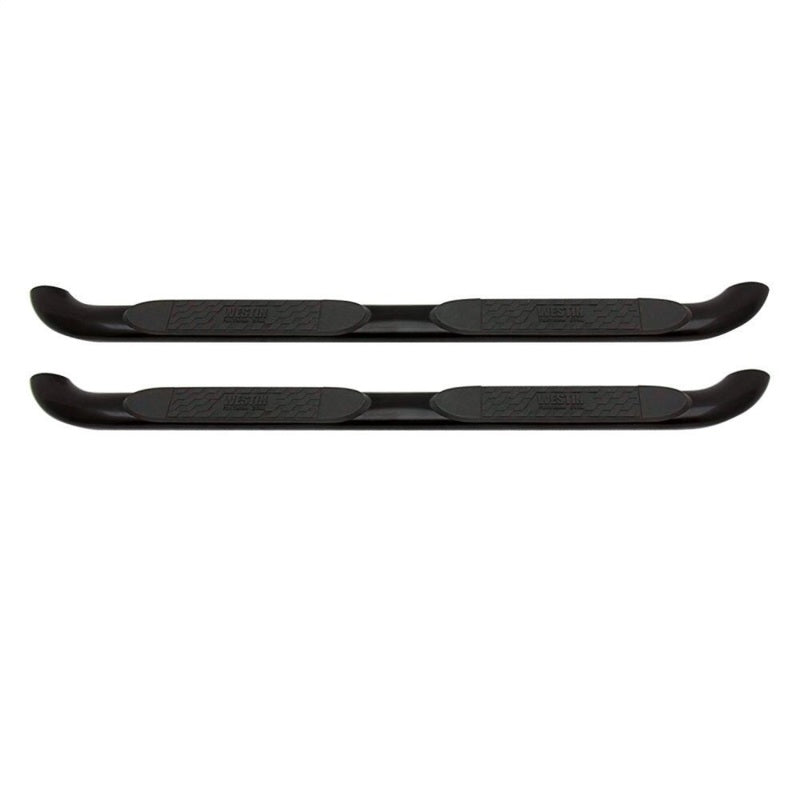 Westin 2005-2018 Toyota Tacoma Double Cab Platinum 4 Oval Nerf Step Bars - Black