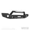 Westin 18-20 Jeep Wrangler WJ2 Full Width Front Bumper w/LED Light Bar Mount Textured Black