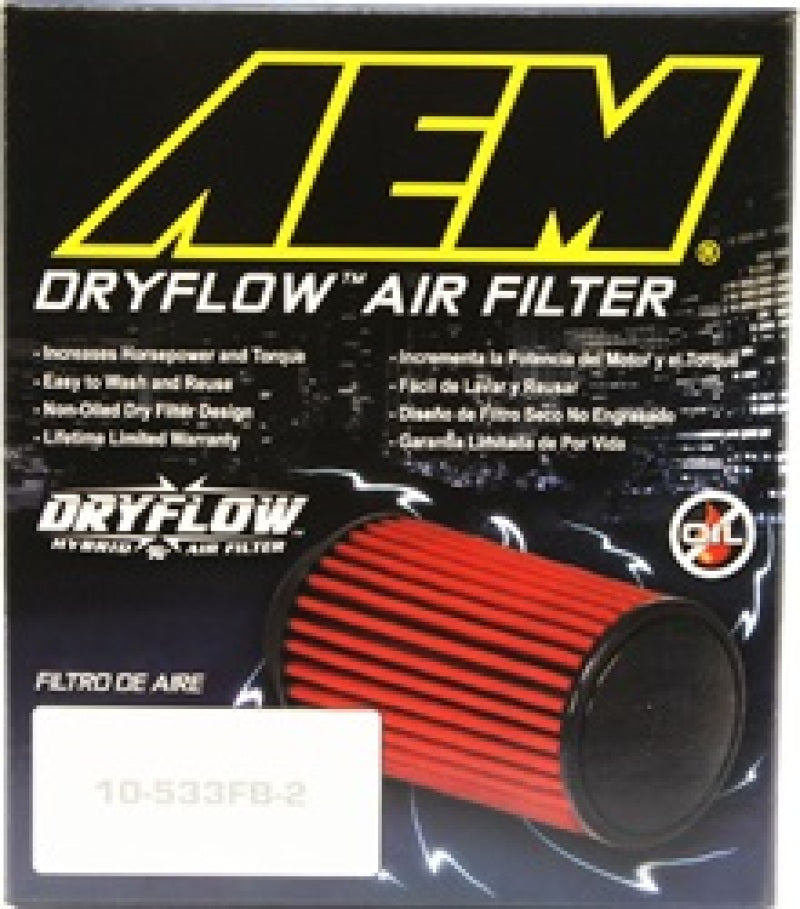 AEM 2.50 inch Short Neck 5 inch Element Filter Replacement