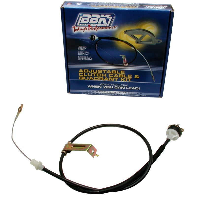 BBK 96-04 Mustang Adjustable Clutch Cable - Replacement