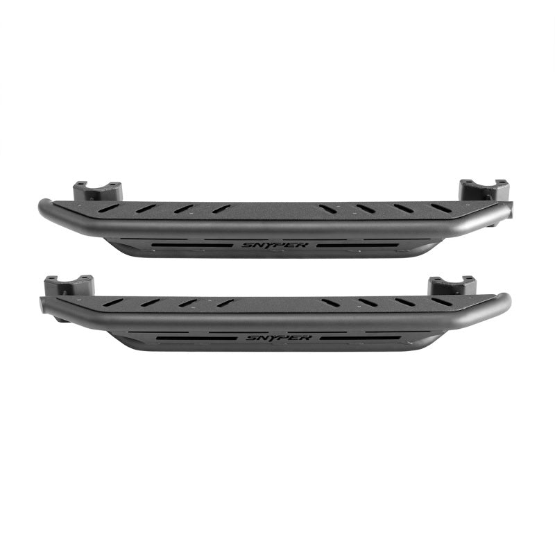 Westin/Snyper 07-17 Jeep Wrangler Triple Tube Rock Rail Steps - Textured Black