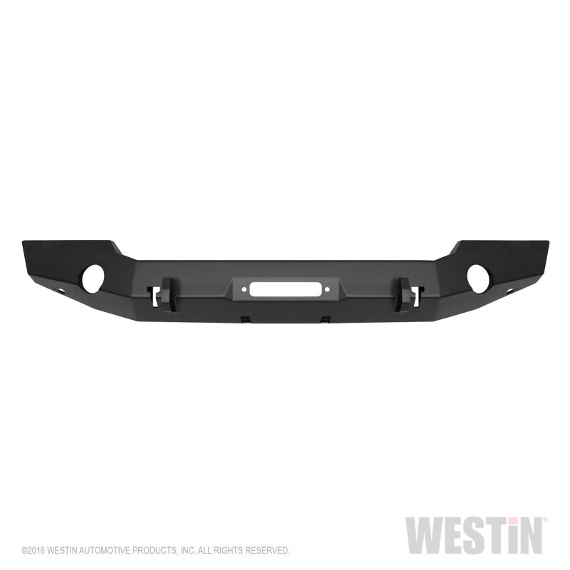 Westin 18-20 Jeep Wrangler JL WJ2 Full Width Front Bumper - Textured Black