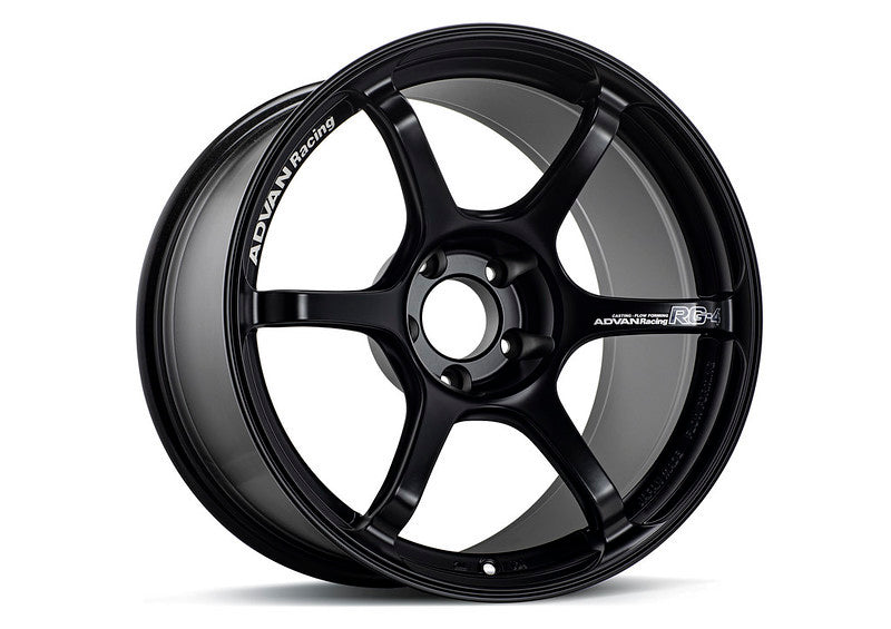 Advan RG-4 18x8.5 +44 5-114.3 Semi Gloss Black Wheel