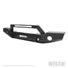 Westin 18-20 Jeep Wrangler WJ2 Full Width Front Bumper w/LED Light Bar Mount Textured Black