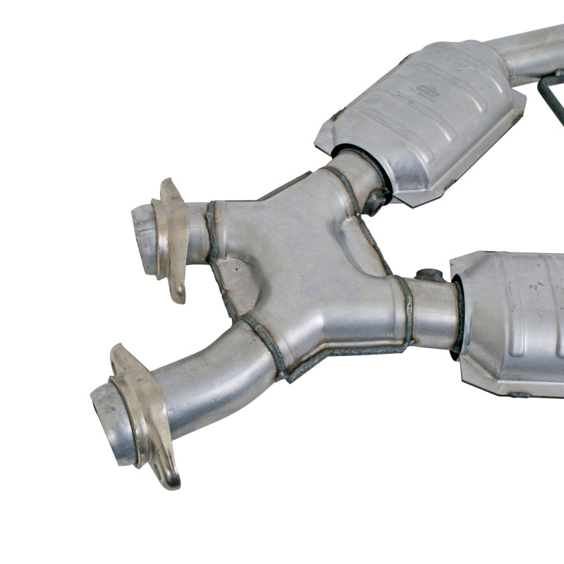 BBK 96-98 Mustang 4.6 GT High Flow X Pipe With Catalytic Converters - 2-1/2