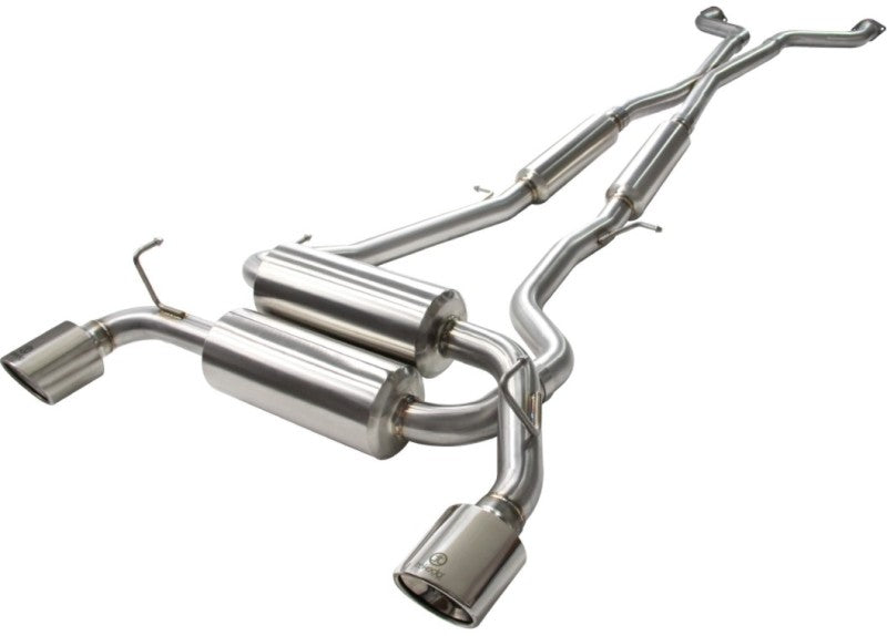 aFe Takeda 2-1/2in 304SS Cat-Back Exhaust Infiniti G37 08-13/Q60 14-15 V6-3.7 w/ Polished Tips