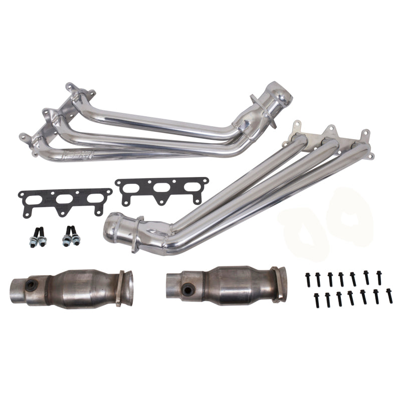 BBK 10-11 Camaro V6 Long Tube Exhaust Headers With Converters - 1-5/8 Silver Ceramic